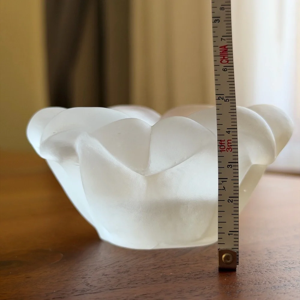 Illusions Frosted Glass Flower Candle Holder – Made in Italy 🇮🇹
